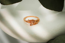 Load image into Gallery viewer, Eternal Bloom Birth Month Flower Ring with Sparkling CZ Diamond