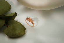 Load image into Gallery viewer, Eternal Bloom Birth Month Flower Ring with Sparkling CZ Diamond