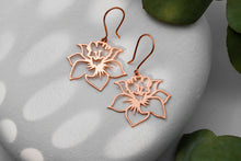 Load image into Gallery viewer, Birth Flower Earrings - Dazzling Floral Designs