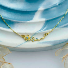 Load image into Gallery viewer, Dainty Birth Flower Necklace | Sterling Silver, Gold and Rose