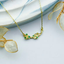 Load image into Gallery viewer, Dainty Birth Flower Necklace | Sterling Silver, Gold and Rose