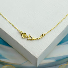 Load image into Gallery viewer, Dainty Birth Flower Necklace | Sterling Silver, Gold and Rose