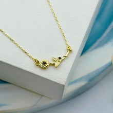 Load image into Gallery viewer, Dainty Birth Flower Necklace | Sterling Silver, Gold and Rose