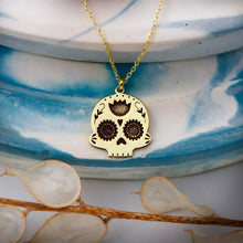 Load image into Gallery viewer, Dia De Los Muertos Celebration Sugar Skull Jewelry in 925 Sterling Silver