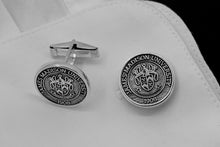 Load image into Gallery viewer, Personalized College Cufflinks in 925 Sterling Silver