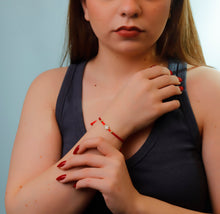 Load image into Gallery viewer, Dainty Elegant Silver Baguette Bracelet in 925 Sterling Silver