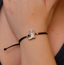 Load image into Gallery viewer, Cowboy Spirit Bracelets: 925 Sterling Silver Hat and Boots Jewelry