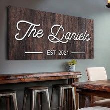 Load image into Gallery viewer, Wooden Family Name Sign