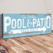 Load image into Gallery viewer, Personalized Pool And Patio Sign V
