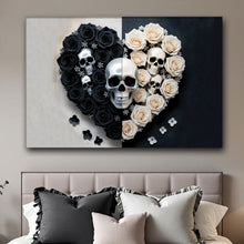 Load image into Gallery viewer, Skull and Flowers Wall Art XIII
