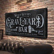 Load image into Gallery viewer, Wicked Witches' Graveyard Bar Halloween Sign II