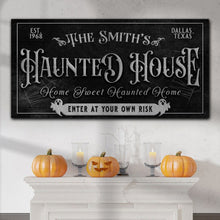 Load image into Gallery viewer, Personalized Haunted House Sign II