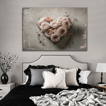 Load image into Gallery viewer, Floral Heart Wall Art
