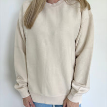 Load image into Gallery viewer, Moonbeam Oversized Corded Crew