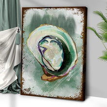 Load image into Gallery viewer, Oyster Shell Abstract Portrait Canvas Wall Art