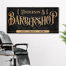 Load image into Gallery viewer, Personalized Barbershop Sign