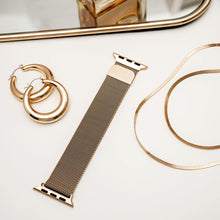 Load image into Gallery viewer, Milanese Loop Apple Watch Band - Vintage Gold