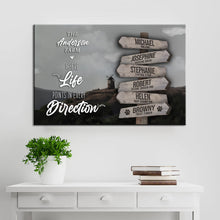 Load image into Gallery viewer, Where Life Points In Every Direction Family Farm Names Sign II
