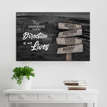 Load image into Gallery viewer, Direction Of Our Lives Family Farm Names Sign