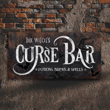 Load image into Gallery viewer, The Witch's Curse Bar Halloween Sign III