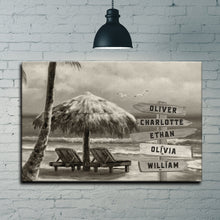 Load image into Gallery viewer, Monochrome Beach Name Sign
