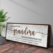 Load image into Gallery viewer, Personalized Mothers Day Gift for Grandma Sign II