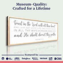Load image into Gallery viewer, Proverbs 3:5-6 Faith Wall Sign