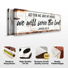 Load image into Gallery viewer, Joshua 24:15 - We Will Serve The Lord Rustic Sign II