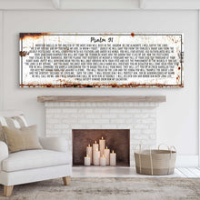 Load image into Gallery viewer, Psalm 91: He Is My Refuge – Rustic Christian Wall Art for Living Room, Religious Decor for Home