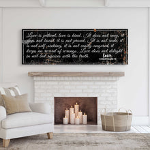 Load image into Gallery viewer, 1 Corinthians 13 - Love Is Patient Rustic Sign