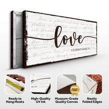 Load image into Gallery viewer, 1 Corinthians 13 - Love Sign