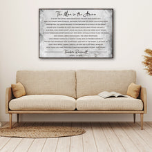 Load image into Gallery viewer, The Man In The Arena Grunge Sign