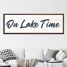 Load image into Gallery viewer, On Lake Time Sign III