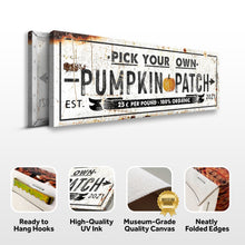 Load image into Gallery viewer, Pick Your Own Pumpkin Patch Sign