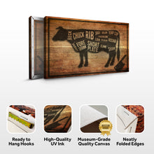 Load image into Gallery viewer, Cow Butcher Kitchen Sign II
