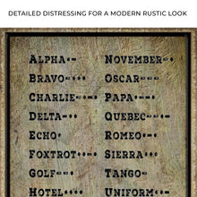 Load image into Gallery viewer, Morse Code Sign