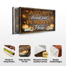 Load image into Gallery viewer, Autumn Leaves And Pumpkins Please Sign