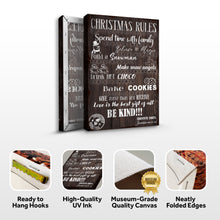 Load image into Gallery viewer, Christmas Rules Sign