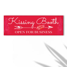 Load image into Gallery viewer, Kissing Booth "Open For Business" Sign