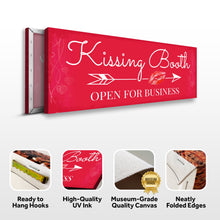 Load image into Gallery viewer, Kissing Booth "Open For Business" Sign