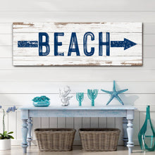 Load image into Gallery viewer, Shore Direction Arrow Beach Sign II