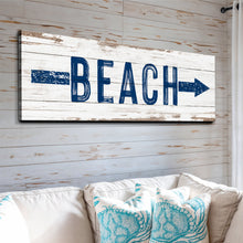 Load image into Gallery viewer, Shore Direction Arrow Beach Sign II