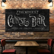Load image into Gallery viewer, The Witch's Curse Bar Halloween Sign II