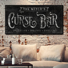 Load image into Gallery viewer, The Witch's Curse Bar Halloween Sign II