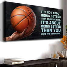 Load image into Gallery viewer, It's Not About Being Better Sports Quote Sign