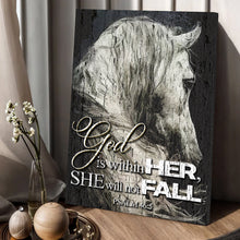 Load image into Gallery viewer, God Is Within Her She Will Not Fall Psalm 46:5 Faith Sign VI
