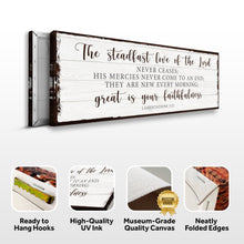 Load image into Gallery viewer, The Steadfast Love Of The Lord Lamentations 3:22-23 Faith Sign II