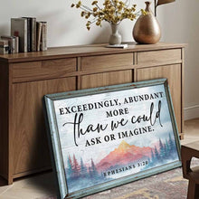 Load image into Gallery viewer, Ephesians 3:20: More Than We Could Ask Or Imagine Faith Sign