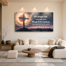Load image into Gallery viewer, Micah 7:8 - The Lord Will Be My Light Faith Sign