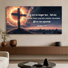 Load image into Gallery viewer, Matthew 19:6 - They Are No Longer Two But One Faith Sign
